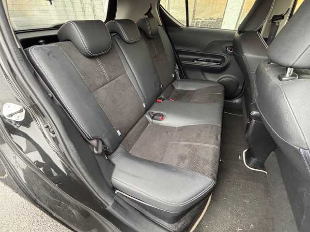 トヨタ アクア G G’s 宮城県 2015(平27)年 16.5万km ブラックマイカ 登録時走行距離164382km/純正SDナビ/CD/Bluetooth/AM/FM/フルセグTV/ドライブレコーダー/シートヒーター/ETC/ステアリングリモコン/プッシュスタート/オートライト/純正フロアマット/LEDヘッドライト/ドアバイザー