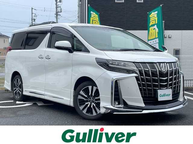 トヨタ アルファード S Cパッケージ 三重県 2018(平30)年 5.8万km ホワイトパールクリスタルシャイン 登録時58047km/フルモデリスタ/三眼LED/黒革シート/純正フリップダウンモニター/禁煙車/純正ナビ/（AM/FM/TV/Bluetooth）/フルセグTV/バックカメラ/ビルトインETC/レーダークルコン/ドライブレコーダー/デジタルインナーミラー/ステアリングスイッチ/ステアリングヒーター/パワーバックドア/シートメモリー/パワーシート/シートヒーター/ベンチレーション/キャプテンシート/プリクラッシュセーフティ/レーンディパーチャーアラート/クリアランスソナー/先行車発進お知らせ機能/オートライト/オートハイビーム/プッシュスタート