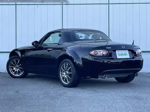 マツダ ロードスター RHT 山梨県 2008(平20)年 5.5万km ブリリアントブラック 社外SDナビ（CN-RE03D）/CD/DVD/Bluetooth/フルセグTV/ドライブレコーダー前後/社外16インチアルミホイール/純正フロアマット