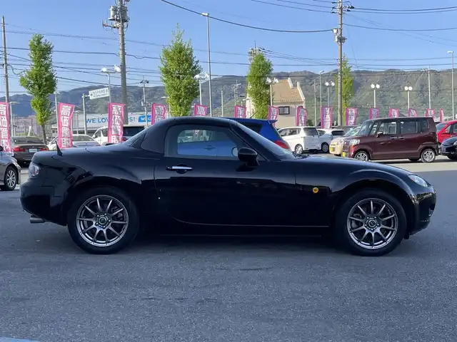 マツダ ロードスター RHT 山梨県 2008(平20)年 5.5万km ブリリアントブラック 社外SDナビ（CN-RE03D）/CD/DVD/Bluetooth/フルセグTV/ドライブレコーダー前後/社外16インチアルミホイール/純正フロアマット