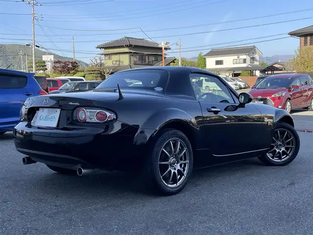 マツダ ロードスター RHT 山梨県 2008(平20)年 5.5万km ブリリアントブラック 社外SDナビ（CN-RE03D）/CD/DVD/Bluetooth/フルセグTV/ドライブレコーダー前後/社外16インチアルミホイール/純正フロアマット