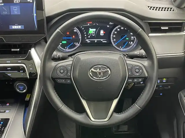 トヨタ ハリアー ハイブリッド Z レザーパッケージ 愛知県 2020(令2)年 1万km プレシャスブラックパール 純正１２．３型ナビ　ＪＢＬサウンド　全方位カメラ　調光ルーフ　モデリスタエアロ　デジタルインナーミラー録画付　黒革　シートヒーター　電動リアゲート　トヨタセーフティセンス　衝突軽減　追従クルコン　ワイヤレス充電　ＬＥＤオートライト　フォグライト　ETC2.0　コーナーセンサー　HUD　BSM　レーンキープ　禁煙