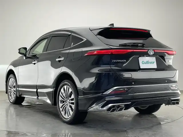 トヨタ ハリアー ハイブリッド Z レザーパッケージ 愛知県 2020(令2)年 1万km プレシャスブラックパール 純正１２．３型ナビ　ＪＢＬサウンド　全方位カメラ　調光ルーフ　モデリスタエアロ　デジタルインナーミラー録画付　黒革　シートヒーター　電動リアゲート　トヨタセーフティセンス　衝突軽減　追従クルコン　ワイヤレス充電　ＬＥＤオートライト　フォグライト　ETC2.0　コーナーセンサー　HUD　BSM　レーンキープ　禁煙