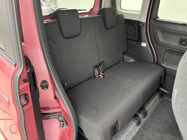 スズキ スペーシア HYBRID X 福岡県 2019(平31)年 3.6万km チアフルピンクM 社外９インチナビ（フルセグＴＶ、ＢＴ）　/全方位カメラ　/前後ドライブレコーダー　/ビルトインＥＴＣ　/両側パワースライドドア　/衝突被害軽減システム　/レーンキープ　/横滑り防止装置　/純正１４インチアルミホイール