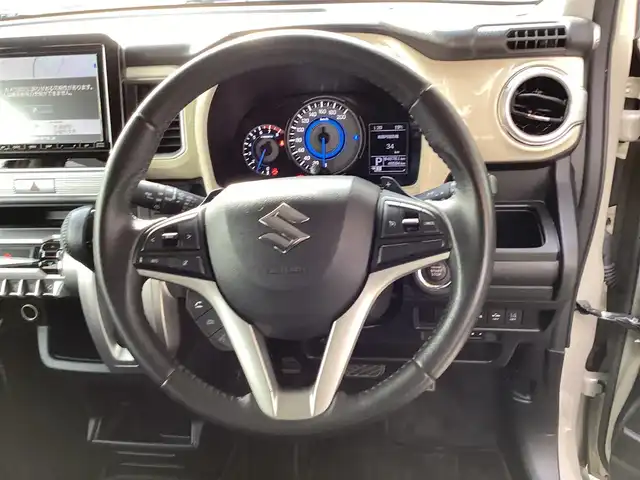 スズキ クロスビー HYBRID MZ 愛知県 2018(平30)年 4.7万km キャラバンアイボリーパールメタリック/ホワイト 2トーンルーフ 純正SDナビ　/フルセグ　/ビルトインETC /クルーズコントロール　/パドルシフト　/シートヒーター　/LDA /コーナーセンサー　/アイドリングストップ　/LEDヘッド　/スマートキー　/ISOFIX /ステアリングスイッチ　/純正アルミ