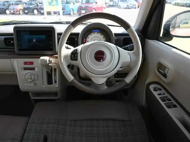 スズキ ラパン ＬＣ X 千葉県 2024(令6)年 0.5万km テラコッタピンクメタリック/アーバンブラウン 2トーン デュアルカメラブレーキサポート/アイドリングストップ/ディスプレイオーディオ/【Bluetooth接続】/バックカメラ/ハーフレザーシート/前席シートヒーター/革巻きステアリング/ステアリングスイッチ/LEDヘッドライト/ウインカーミラー/リアコーナーセンサー/携帯リモコン