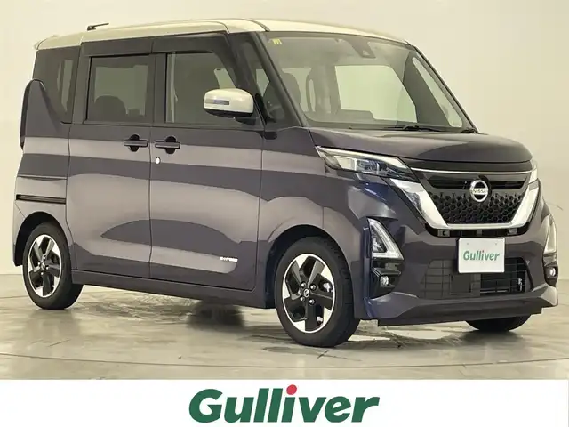 日産 ルークス HWS X プロパイロットED 滋賀県 2020(令2)年 1万km パープルⅡ 純正9型ナビ/CD/DVD/SD/Bluetooth/全方位カメラ/両側パワースライドドア/プロパイロット/アイドリングストップ/電動パーキング/オートホールド/前方ドライブレコーダー/ETC/純正アルミホイール