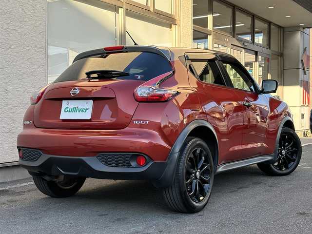 日産 ジューク 16GT ドレスアップ 大阪府 2018(平30)年 6.4万km プレミアムサンフレアオレンジ/ダークメタルグレー 2トーン ワンオーナー/SDナビ フルセグTV CD DVD BT/アラウンドビューモニター/HIDオートヘッドライト/フォグライト/ターボ車/スマートキー 2個/ETC/衝突被害軽減ブレーキ/レーンアシスト/横滑り防止/ステアリングリモコン/W サイド カーテン エアバッグ/保証書 取説 ナビ取説/禁煙車