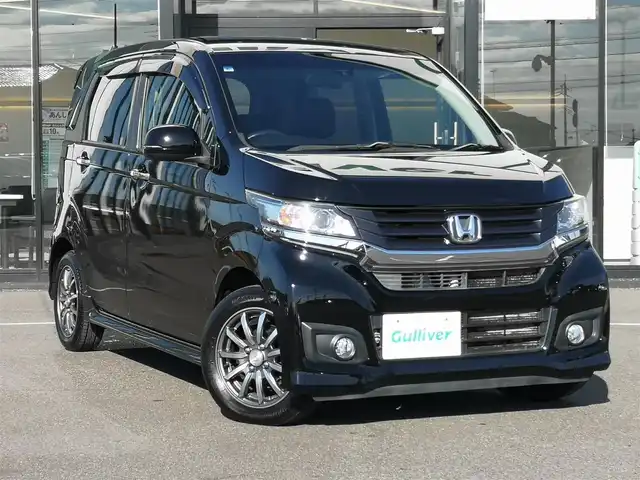 ホンダ Ｎ ＷＧＮ カスタム G Lパッケージ 茨城県 2015(平27)年 2.9万km スマートブラック 純正ディスプレイオーディオ/【AM・FM・CD・1セグTV・iPod・USB】/クルコン/Bカメラ/オートエアコン/オートライト/Fフォグ/キセノンライト/電格ミラー/ウインカーミラー/ドアバイザー/純正フロアマット/純正アルミホイール