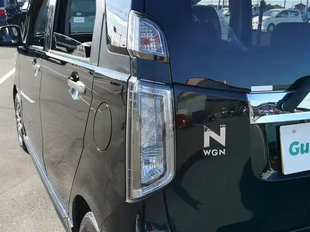 ホンダ Ｎ ＷＧＮ カスタム G Lパッケージ 茨城県 2015(平27)年 2.9万km スマートブラック 純正ディスプレイオーディオ/【AM・FM・CD・1セグTV・iPod・USB】/クルコン/Bカメラ/オートエアコン/オートライト/Fフォグ/キセノンライト/電格ミラー/ウインカーミラー/ドアバイザー/純正フロアマット/純正アルミホイール