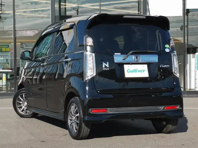ホンダ Ｎ ＷＧＮ カスタム G Lパッケージ 茨城県 2015(平27)年 2.9万km スマートブラック 純正ディスプレイオーディオ/【AM・FM・CD・1セグTV・iPod・USB】/クルコン/Bカメラ/オートエアコン/オートライト/Fフォグ/キセノンライト/電格ミラー/ウインカーミラー/ドアバイザー/純正フロアマット/純正アルミホイール