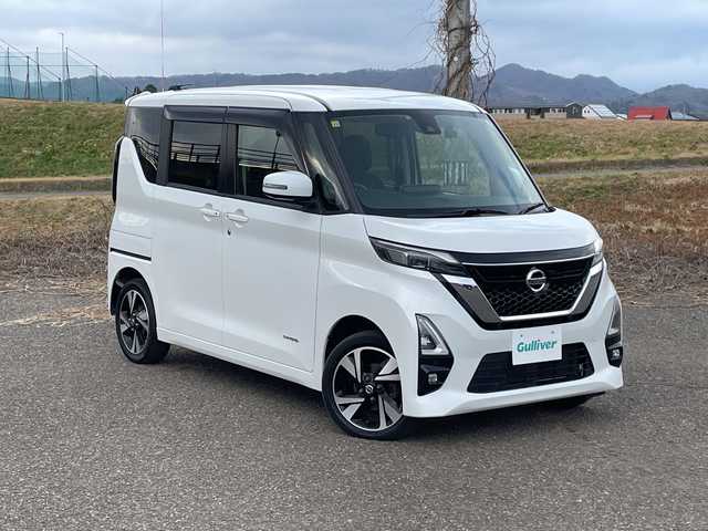 日産 ルークス HWS Gターボ プロパイロットED 新潟県 2020(令2)年 8.3万km ホワイトパール 4WD/純正9インチSDナビ(MM320D-L)/CD/DVD/フルセグテレビ/SDミュージックサーバー/全方位カメラ/ETC/ドライブレコーダー/衝突被害軽減ブレーキ/レーンキープアシスト/レーダークルーズコントロール/両側パワースライドドア/ベンチシート/シートヒーター/ステアリングスイッチ/コーナーセンサー/スマートキー/プッシュスタート/LEDヘッドライト/オートライト/オートハイビーム/フォグランプ/純正15インチアルミホイール