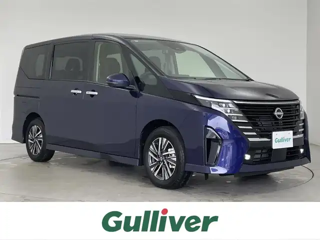 日産 セレナ ハイウェイスター V 埼玉県 2024(令6)年 0.1万km未満 アズライトブルー プロパイロット/アラウンドビューモニター/ACC/BSM/インテリジェントルームミラー/コーナーセンサー/両側パワースライドドア/メーカー12.3インチナビ/　フルセグTV/BT/HDMI/Apps/USB/置くだけ充電/パドルシフト/AUTOHOLD/AUTOライト/ETC2.0/スペアキー