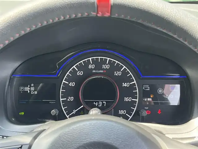日産 ノート e－パワー ニスモ 香川県 2018(平30)年 4.3万km ガーネットレッド 登録時走行距離：42791km/ディーラー純正ナビ/　CD DVD BT フルセグTV/バックカメラ/エマージェンシーブレーキ/レーンキープアシスト/ETC/ドライブレコーダー/アイドリングストップ/横滑り防止装置/プッシュスタート/スマートキー/スペアキー