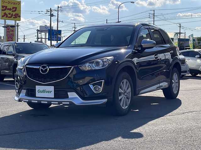 マツダ ＣＸ－５ XD 道北・旭川 2014(平26)年 7.4万km ジェットブラックマイカ ・社外８インチナビ/DVD/CD/SD/BT/フルセグTV/・DAMDエアロ/・社外フリップダウンモニター/・バックカメラ/・社外ドライブレコーダー/・ETC/・クルーズコントロール/・スマートキー/・HID/・フォグランプ/・ウィンカーミラー/・保証書/・取説