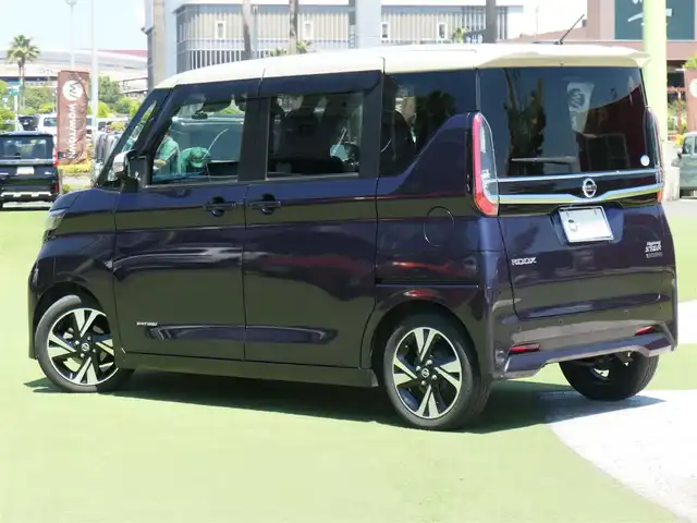 日産 ルークス HWS Gターボ プロパイロットED 千葉県 2020(令2)年 3.4万km パープルⅡ 165/55R15/エマージェンシーブレーキ/ハンズフリー両側パワースライドドア/9インチ純正メモリーナビ/地デジTV/【DVD/CD再生機能】/アラウンドビューモニター/ドライブレコーダー（DJ4-D）/革巻きステアリング/ステアリングスイッチ/ETC/LEDヘッドライト/フォグライト/ウインカーミラー/コーナーセンサー/純正15インチアルミホイル/サイド/カーテン/ニーエアバッグ/インテリジェントキー