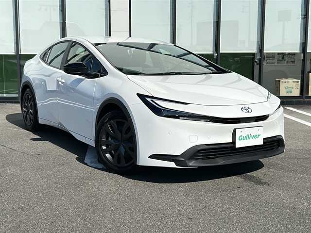 トヨタ プリウス X 岐阜県 2024(令6)年 0.6万km スーパーホワイトⅡ 登録時走行距離5891km/12.3インチSDナビ /フルセグTV /バックカメラ /ETC2.0 /100V充電 /LEDライト /オートライト /オートマチックハイビーム /寒冷地仕様 /スペアタイヤ /スマートキー /スペアキー /プッシュスタート/クルーズコントロール/Bluetooth接続/アイドリングストップ/レーンキープアシスト/横滑り防止装置/盗難防止装置