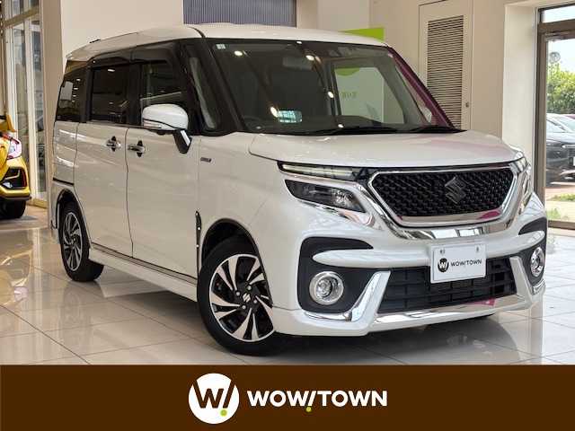 スズキ ソリオ バンディット HV MV 埼玉県 2021(令3)年 0.7万km ピュアホワイトP スズキセーフティサポート/純正9インチナビ/ CD/DVD/BT/フルセグ/USB/アラウンドビューモニター/両側電動スライドドア/ヘッドアップディスプレイ/シートヒーター/LEDヘッドライト/純正15インチアルミホイール/ETC/スマートキー×2/禁煙車
