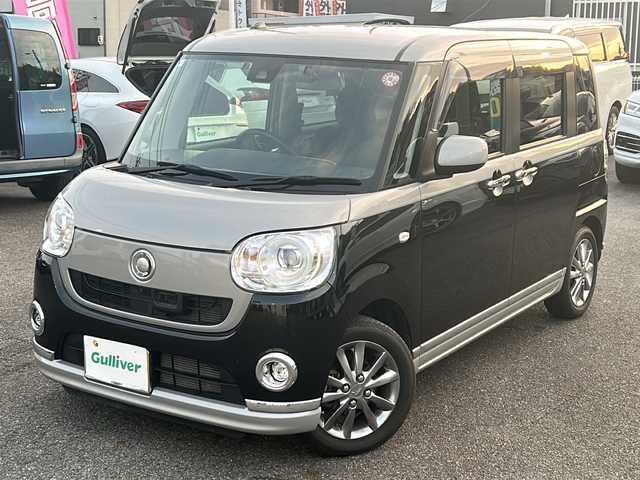 ダイハツ ムーヴ キャンバス G メイクアッフ SA Ⅱ 愛知県 2017(平29)年 5.6万km スムースグレーマイカメタリック/ブラックマイカメタリック 2トーン /禁煙車//純正ナビ・フルセグTV/　(NMZM-W67D)//ETC//全方位カメラ//ドライブレコーダー//電動格納ミラー//ステアリングスイッチ//純正14インチアルミ//LEDオートライト//両側パワースライドドア//ステアリングスイッチ//コーナーセンサー//プッシュスタート//純正フロアマット//取扱説明書//スペアキー