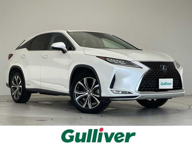 レクサス ＲＸ 450h バージョンL 愛知県 2020(令2)年 4.6万km ソニッククォーツ 純正12.3型ナビ/三眼LEDヘッドライト/全方位カメラ/サンルーフ/本革シート/レーダークルーズコントロール/電動リアゲート/パワーシート/シートヒーター/エアシート/ヘッドアップディスプレイ/コーナーセンサー/純正アルミホイール/ETC2.0/ブラインドスポットモニター/パドルシフト/ステアリングヒーター/レーンキープアシスト/オートマチックハイビーム/ドライブレコーダー/衝突軽減システム/フルセグ/CD DVD/Bluetooth/ステアリングスイッチ/スマートキー/プッシュスタート