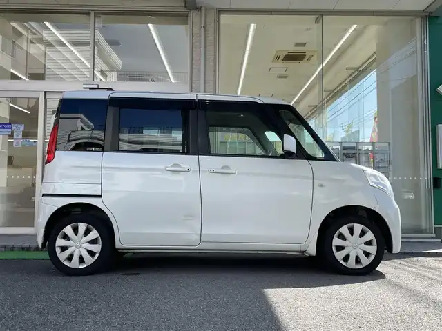 マツダ フレアワゴン XS 高知県 2015(平27)年 6.4万km ホワイトパール 社外７インチナビ/・フルセグＴＶ/。Ｂｌｕｅｔｏｏｔｈオーディオ/・ＣＤ／ＤＶＤ/ＥＴＣ/両側パワースライドドア/衝突被害軽減ブレーキ/オートライト/ワンオーナー/純正フロアマット