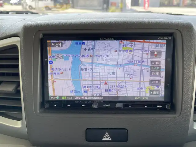マツダ フレアワゴン XS 高知県 2015(平27)年 6.4万km ホワイトパール 社外７インチナビ/・フルセグＴＶ/。Ｂｌｕｅｔｏｏｔｈオーディオ/・ＣＤ／ＤＶＤ/ＥＴＣ/両側パワースライドドア/衝突被害軽減ブレーキ/オートライト/ワンオーナー/純正フロアマット