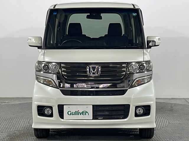 ホンダ Ｎ ＢＯＸ カスタム ターボ SSパッケージ 広島県 2015(平27)年 4.9万km プレミアムホワイトパール 純正ナビ　/両側パワースライドドア　/バックカメラ　/レーダークルーズコントロール　/衝突軽減ブレーキ　/オートライト　/HIDヘッドライト　/ETC　/純正フロアマット　/スマートキー　/純正15インチアルミホイール（165/55/R15)/エアバック（運転席/助手席/サイド）