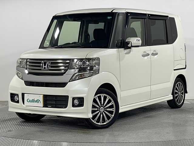 ホンダ Ｎ ＢＯＸ カスタム ターボ SSパッケージ 広島県 2015(平27)年 4.9万km プレミアムホワイトパール 純正ナビ　/両側パワースライドドア　/バックカメラ　/レーダークルーズコントロール　/衝突軽減ブレーキ　/オートライト　/HIDヘッドライト　/ETC　/純正フロアマット　/スマートキー　/純正15インチアルミホイール（165/55/R15)/エアバック（運転席/助手席/サイド）