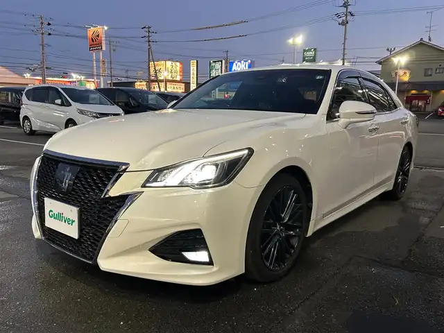 トヨタ クラウン アスリート S-T 静岡県 2017(平29)年 3.1万km ホワイトパールクリスタルシャイン 純正ナビ