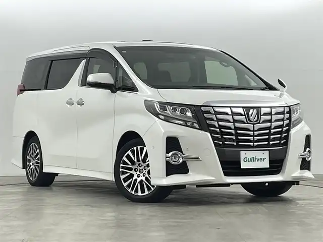 トヨタ アルファード S Cパッケージ 福島県 2017(平29)年 3.7万km ホワイトパールクリスタルシャイン トヨタセーフティセンス/・衝突軽減/・車線逸脱防止機能/・オートハイビーム/・クリアランスソナー/・コーナリングランプ/サンルーフ/フリップダウンモニター/JBLサウンド/純正10インチディスプレイオーディオ/・フルセグ/TV/BT/SD/AUX/CD/DVD/USB/FM/AM/バックカメラ/両側パワースライドドア/追従走行付きクルーズコントロール/LEDオートライト/・フォグライト/3列シート/・パワーシート/・オットマン/・ハーフレザー/・ロールサンシェード/純正アルミホイール付きサマータイヤ/ドライブレコーダー/ETC/電子パーキング/・オートブレーキホールド/純正フロアマット/純正ドアバイザー/ウィンカーミラー/・オートミラー/・フェンダーミラー/MTモード付AT/プッシュスタート/・スマートキー/・スペアキー