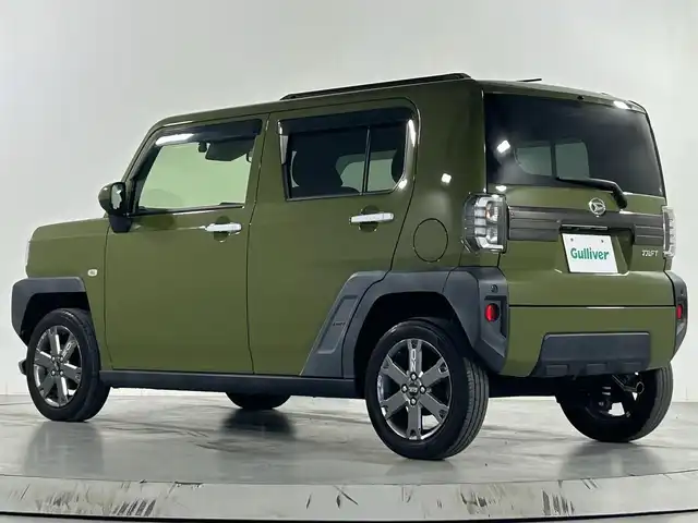 ダイハツ タフト G ターボ 佐賀県 2020(令2)年 2.1万km フォレストカーキメタリック ダークブラッククロムメッキパッケージ/アルパイン7インチメモリナビ/バックモニター/CD/DVD/BT/SD/FM.AM/スマートアシスト/オートハイビーム/レーダークルーズコントロール/ナビ連動前方ドライブレコーダー/コーナーセンサー/シートヒーター(運転席/助手席)/ルーフレール/ステアリングスイッチ/アイドリングストップ/ハンズフリー通話/保証書/取扱説明書