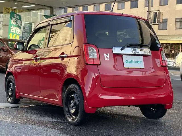 ホンダ Ｎ ＯＮＥ G Lパッケージ 岡山県 2013(平25)年 18.2万km ミラノレッド 登録時走行距離181788km/社外SDナビ/(AM/FM/DISC/TV/BT)/ETC/アイドリングストップ/社外サウンド/(carrozzeria)/プッシュスタート/スマートキー/スペアキー/純正14インチアルミホイール/シートカバー/パワーウィンドウ/パワーステアリング/キセノンヘッドライト