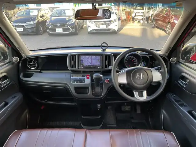 ホンダ Ｎ ＯＮＥ G Lパッケージ 岡山県 2013(平25)年 18.2万km ミラノレッド 登録時走行距離181788km/社外SDナビ/(AM/FM/DISC/TV/BT)/ETC/アイドリングストップ/社外サウンド/(carrozzeria)/プッシュスタート/スマートキー/スペアキー/純正14インチアルミホイール/シートカバー/パワーウィンドウ/パワーステアリング/キセノンヘッドライト