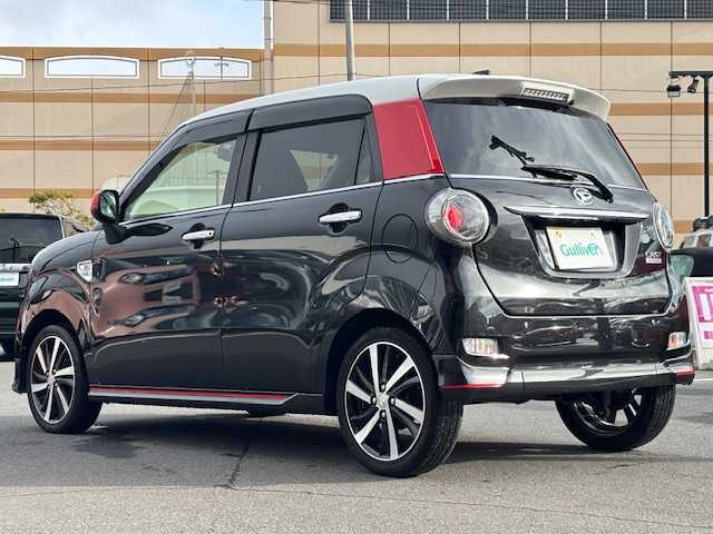 ダイハツ キャスト スポーツ SAⅡ 宮城県 2017(平29)年 7.8万km ブラックマイカメタリック 登録時走行距離７７７８３ｋｍ/Pスタート/コーナーセンサー(後)/レーダーセンサー(前)/LEDヘッドライト/フォグランプ/タイヤ【ブリヂストン・セイバーリングSL201】22年製/ステアリングリモコン/アイドリングストップ/横滑り防止/衝突軽減ブレーキ/車線逸脱警報/盗難防止装置/ABS/パワステ/パワーウインドウ/ETC/ドライブレコーダー/ベンチシート/社外ゴム製フロアマット/オートライト/パドルシフト/純正フルエアロ(F/S/R)/AM・FM/SD/iPad/TV/USB/CD/DVD