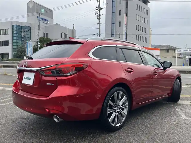 マツダ マツダ６ワゴン XD Lパッケージ 広島県 2019(令1)年 4.4万km ソウルレッドクリスタルM スマートブレーキサポート/マツダコネクトナビ/360度モニター/ホワイトレザーシート/4WD車/シートヒーター（運転席・助手席）/ベンチレーションシート（運転席・助手席）/パワーシート（運転席・助手席）/フルセグTV/Bluetooth/ステアリングヒーター/レーダークルーズ/ヘッドアップディスプレイ/ブラインドスポットモニタリング/レーンキープアシスト/ルーフレール/新車保証書/取扱説明書/スペアキー