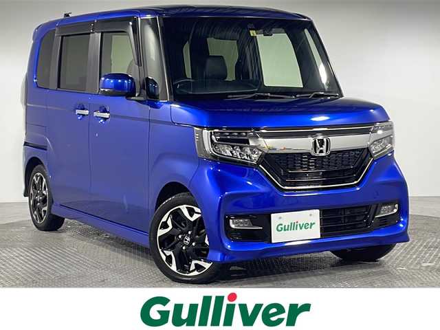 ホンダ Ｎ ＢＯＸ カスタム G L ターボ ホンダセンシング 神奈川県 2019(令1)年 5.2万km ブリリアントスポーティブルーメタリック2トーン 純正7インチナビゲーション【VXM-205Ci】/AM FM フルセグTVBluetooth/両側パワスラ/バックカメラ/ハーフレザーシート/前席シートヒーター/ホンダセンシング/衝突軽減ブレーキ/アダプティブクルーズコントロール/レーンキープアシスト/標識認識機能/パドルシフト/前方ドライブレコーダー/ビルトインETC/LEDヘッドライト/フォグランプ/ドアバイザー/純正フロアマット/スペアキー/スマートキー