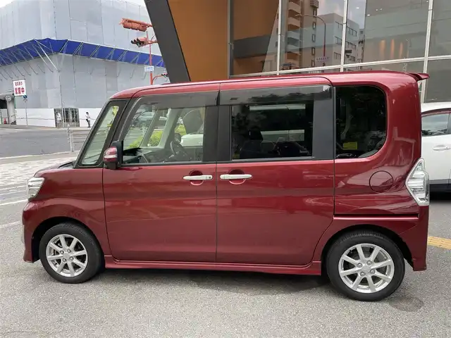 ダイハツ タント カスタム X スマートセレ SA 兵庫県 2014(平26)年 2.3万km ファイアークォーツレッドM (株)IDOMが運営する【じしゃロン西宮店】の自社ローン専用車両になります。こちらは現金またはオートローンご利用時の価格です。自社ローンご希望の方は別途その旨お申付け下さい/＊ETC/＊バックカメラ/＊ワンセグ/＊横滑り防止装置/＊盗難防止装置/＊オートライト/＊片側パワスラ