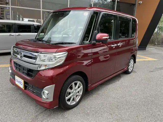 ダイハツ タント カスタム X スマートセレ SA 兵庫県 2014(平26)年 2.3万km ファイアークォーツレッドM (株)IDOMが運営する【じしゃロン西宮店】の自社ローン専用車両になります。こちらは現金またはオートローンご利用時の価格です。自社ローンご希望の方は別途その旨お申付け下さい/＊ETC/＊バックカメラ/＊ワンセグ/＊横滑り防止装置/＊盗難防止装置/＊オートライト/＊片側パワスラ