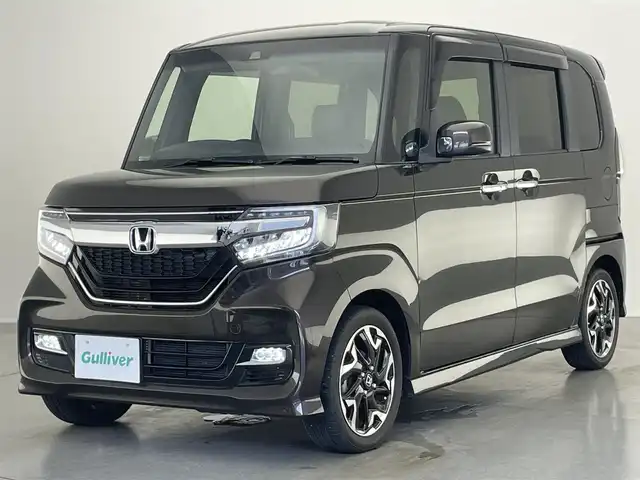 ホンダ Ｎ ＢＯＸ カスタム G L ターボ ホンダセンシング 愛知県 2019(令1)年 5.8万km プレミアムグラマラスブロンズP 純正８型ナビ　フルセグＴＶ　Ｂｌｕｅｔｏｏｔｈ　ハーフレザー　シートヒーター　両側パワースライドドア　ホンダセンシング　衝突軽減　追従クルコン　ハンドル支援　バックカメラ　ＬＥＤオートライト　禁煙車
