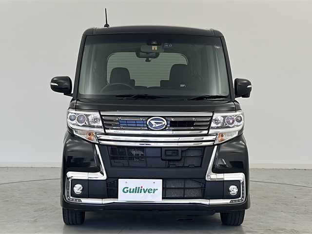 ダイハツ タント カスタム RS トップED SAⅡ 宮城県 2016(平28)年 3.8万km ブラックマイカメタリック 禁煙車/スマートアシストII/・衝突回避支援ブレーキ機能/・車線逸脱警報機能/純正8インチSDナビ/・BT.CD.DVD.SD/バックカメラ/フルセグTV/両側パワースライドドア/ハーフレザーシート/社外ドライブレコーダー（F）/LEDヘッドライト/LEDフォグライト/プッシュスタート/スマートキー/アイドリングストップ/横滑り防止/純正15インチAW/社外フロアマット/ロールサンシェード
