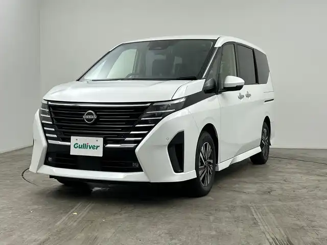 日産 セレナ e－パワー ハイウェイスター V 三重県 2025(令7)年 0.1千km プリズムホワイト 純正12.3インチナビ/フルセグ/HDMI/インテリジェントアラウンドビューモニター/インテリジェントルームミラー/ワイヤレス充電器/ETC2.0/ドライブレコーダー（前後セット）/プロパイロット/レーダークルーズコントロール/衝突軽減ブレーキ/レーンキープアシスト/ブラインドスポットモニター/コーナーセンサー/オートハイビーム/純正16インチAW/両側パワースライドドア/スマートキー２
