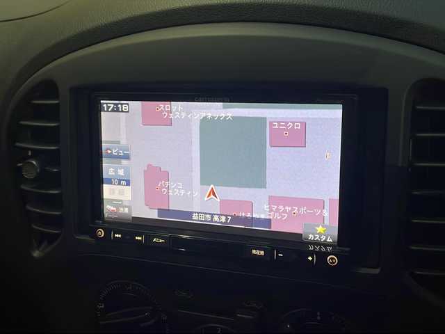 日産 ジューク 15RS 島根県 2015(平27)年 8.5万km サンライトイエロー 社外7インチメモリナビゲーション(AVIC-RZ03)/フルセグ CD DVD SD ラジオ/ETC/アイドリングストップ/電動格納ミラー/シートリフター/ヘッドライトレベライザー