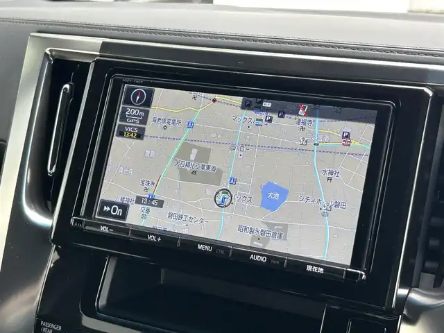 トヨタ ヴェルファイア Z Aエディション ゴールデンアイズ 静岡県 2017(平29)年 3.4万km ブラック 特別仕様車/純正9インチSDメモリーナビ/（CD/DVD/AM/FM/Bluetoooth）/フリップダウンモニター/両側電動スライドドア/ツインサンルーフ/バックカメラ/ETC/オートライト/ハーフレザーシート/電動リアゲート/追従クルコン/スマートキー/純正18AW