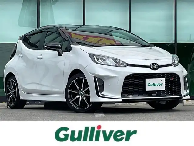 トヨタ アクア GRスポーツ 和歌山県 2023(令5)年 0.8万km パールⅡ 純正10.5インチナビ/フルセグTV/Bluetooth/バックカメラ/ビルトインETC/ドライブレコーダー/トヨタセーフティセンス/レーダークルーズコントロール/クリアランスソナー/ステアリングスイッチ/ハーフレザーシート/AC100V電源/LEDヘッドライト/オートライト/オートハイビーム/ヘッドライトレベライザー/ドライブモードセレクト/純正17インチAW/プッシュスタート/スマートキー