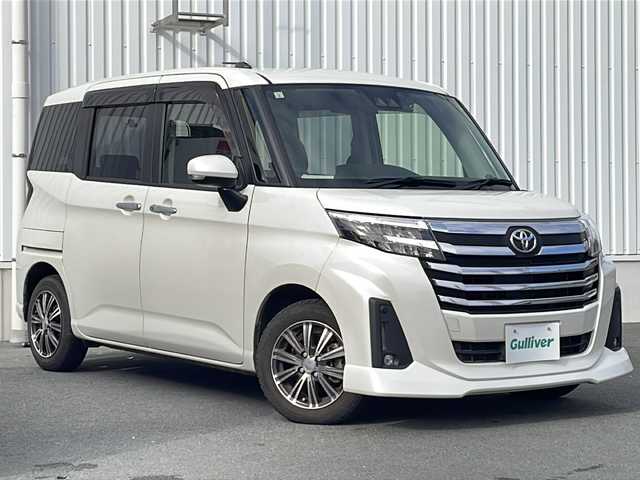 トヨタ ルーミー カスタムG－T 三重県 2021(令3)年 4.4万km パールホワイトⅢ 純正９インチナビ/フルセグTV/ｂｌｕｅｔｏｏｔｈ/ＣＤ，ＤＶＤ再生機能/バックカメラ/オートホールド/前席シートヒーター/両側電動スライドドア/衝突軽減ブレーキ/アイドリングストップ/コーナーセンサー/レーダークルーズコントロール/ステアリングスイッチ/エンジンプッシュスタート/社外前後ドライブレコーダー/スペアキー