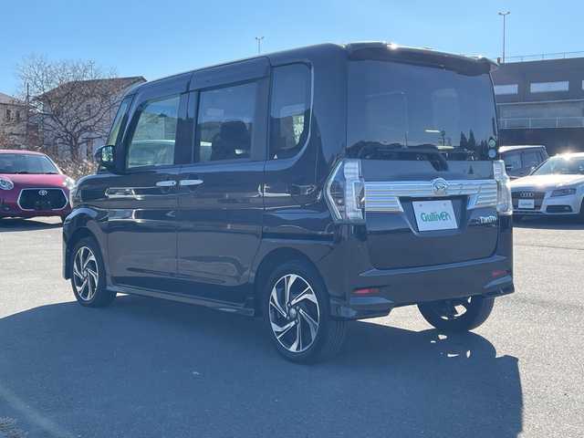 ダイハツ タント カスタムRSトップED VS SAⅢ 山梨県 2019(令1)年 7.1万km ブラックマイカメタリック 純正ＳＤナビ　/フルセグＴＶ　/全方位カメラ　/ＥＴＣ　/Ｂｌｕｅｔｏｏｔｈ／ＣＤ／ＵＳＢ　/ハーフレザーシート　/運転席シートヒーター　/両側パワースライドドア　/ＡＢＳ　/横滑り防止装置　/盗難防止装置　/オートライト