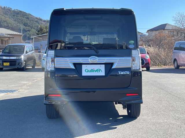 ダイハツ タント カスタムRSトップED VS SAⅢ 山梨県 2019(令1)年 7.1万km ブラックマイカメタリック 純正ＳＤナビ　/フルセグＴＶ　/全方位カメラ　/ＥＴＣ　/Ｂｌｕｅｔｏｏｔｈ／ＣＤ／ＵＳＢ　/ハーフレザーシート　/運転席シートヒーター　/両側パワースライドドア　/ＡＢＳ　/横滑り防止装置　/盗難防止装置　/オートライト