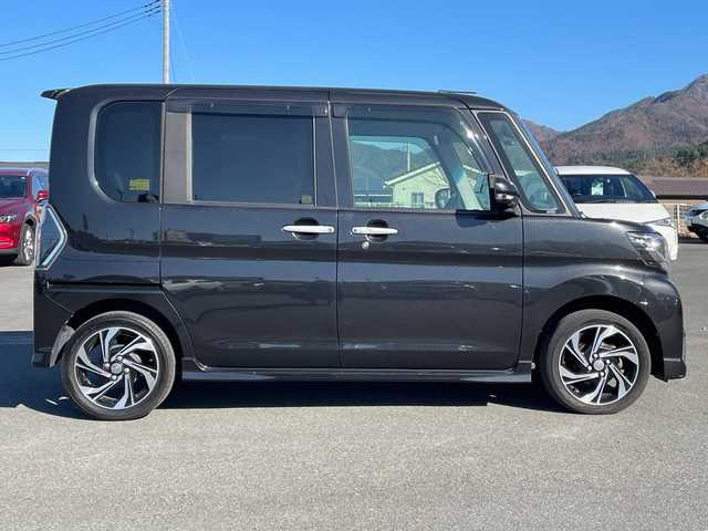 ダイハツ タント カスタムRSトップED VS SAⅢ 山梨県 2019(令1)年 7.1万km ブラックマイカメタリック 純正ＳＤナビ　/フルセグＴＶ　/全方位カメラ　/ＥＴＣ　/Ｂｌｕｅｔｏｏｔｈ／ＣＤ／ＵＳＢ　/ハーフレザーシート　/運転席シートヒーター　/両側パワースライドドア　/ＡＢＳ　/横滑り防止装置　/盗難防止装置　/オートライト