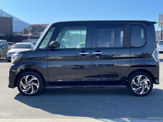 ダイハツ タント カスタムRSトップED VS SAⅢ 山梨県 2019(令1)年 7.1万km ブラックマイカメタリック 純正ＳＤナビ　/フルセグＴＶ　/全方位カメラ　/ＥＴＣ　/Ｂｌｕｅｔｏｏｔｈ／ＣＤ／ＵＳＢ　/ハーフレザーシート　/運転席シートヒーター　/両側パワースライドドア　/ＡＢＳ　/横滑り防止装置　/盗難防止装置　/オートライト
