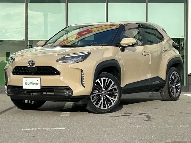 トヨタ ヤリスクロス Z 和歌山県 2021(令3)年 2.6万km ベージュ 純正ナビ/アラウンドビューモニター/レーダークルーズコントロール/レーンキープ/横滑り防止装置/コーナーセンサー/衝突被害軽減ブレーキ/ハンドルスイッチ/ETC/ドライブレコーダー/ハーフレザーシート/シートヒーター/プッシュスタート/スマートキー/ステアリングリモコン/LEDヘッドライト/オートライト/オートマハイビーム/革巻きハンドル/純正アルミホイール